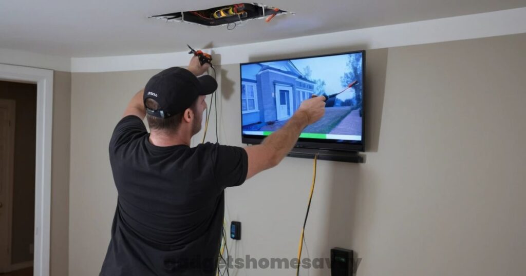 Hide TV Wires Over Fireplace gadgethomesavvy