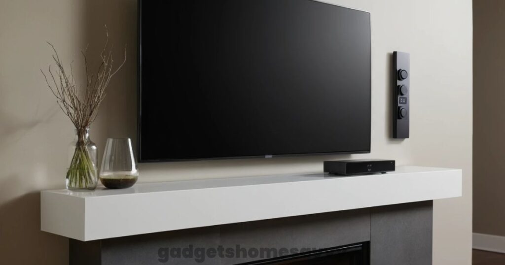 Hide TV Wires Over Fireplace gadgethomesavvy