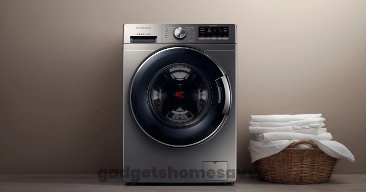 Samsung washer 4C error code displayed on front panel