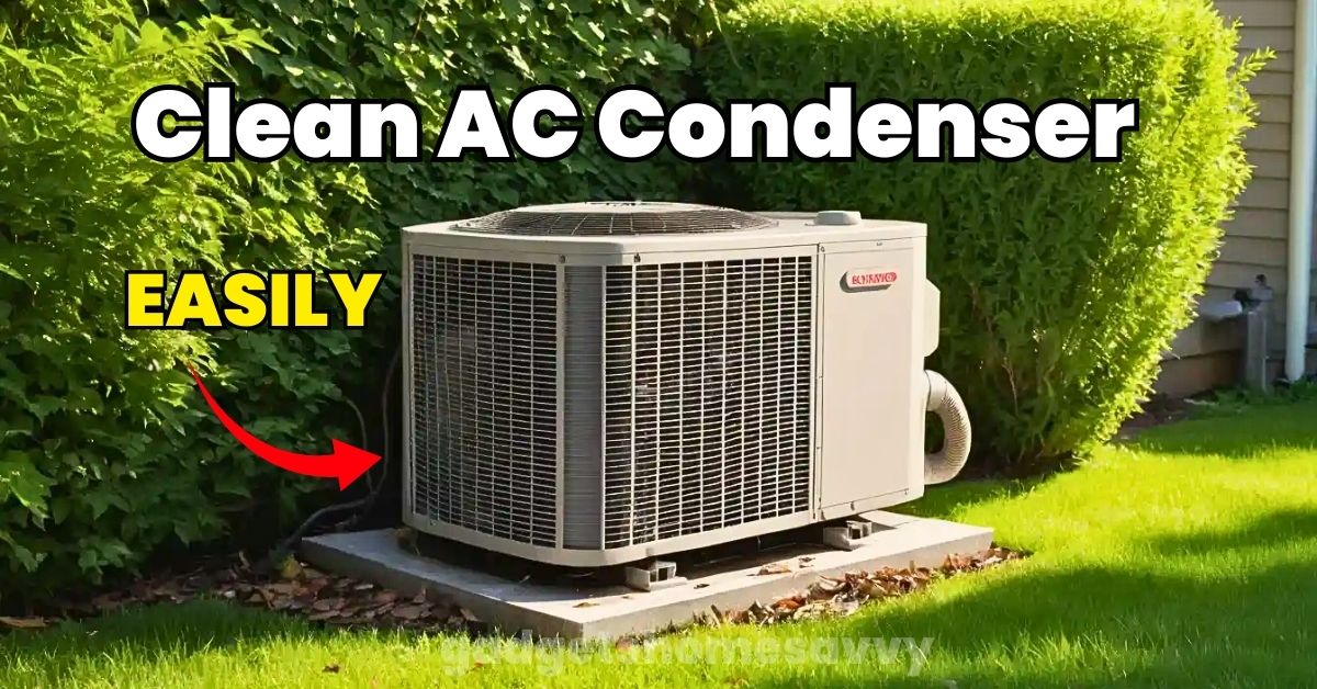 Clean AC Condenser gadgethomesavvy