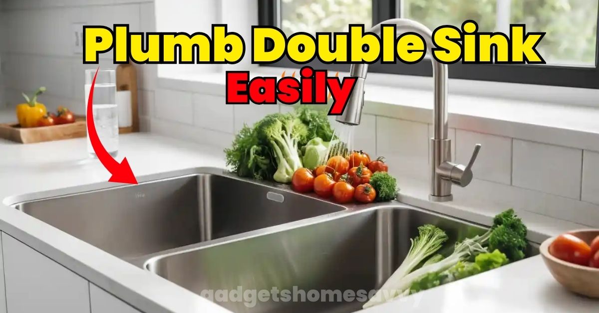 Double Sink Plumbing gadgethomesavvy .